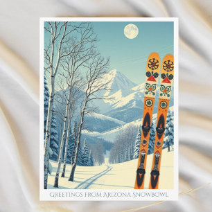 Snowbowl Arizona Flagstaff ski resort Postcard
