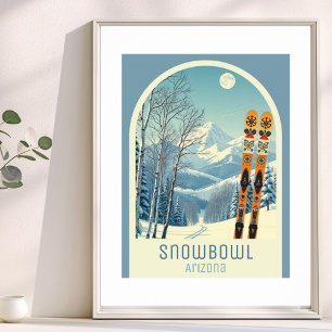 Snowbowl Arizona ski resort Poster