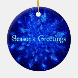 Snowburst Ceramic Tree Decoration