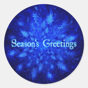 Snowburst Classic Round Sticker