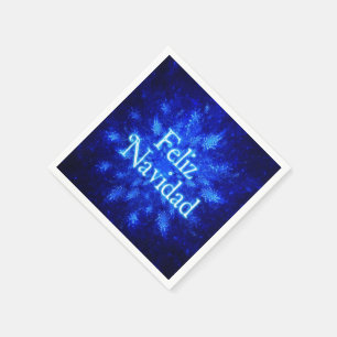Snowburst - Feliz Navidad Napkin
