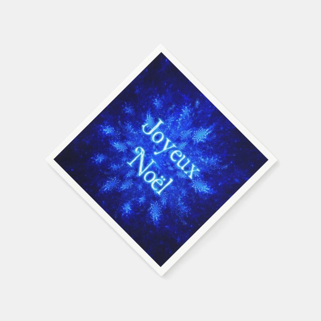 Snowburst - Joyeux Noёl Napkin (Corner)