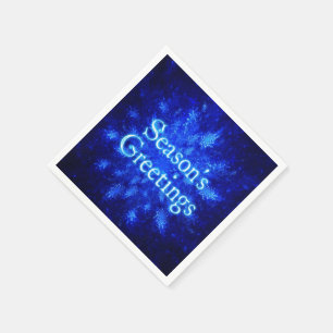 Snowburst - Season's Greetings Napkin