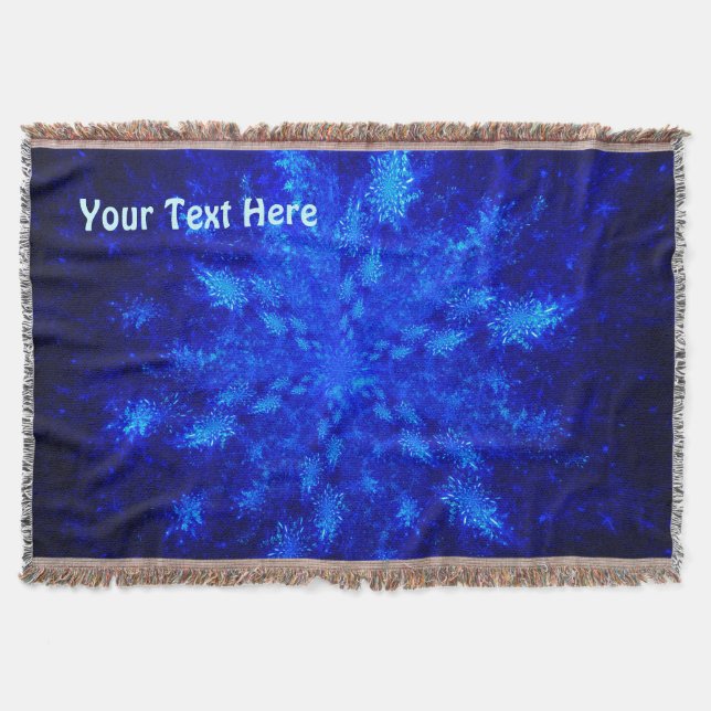 Snowburst Throw Blanket (Front)