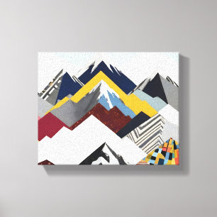 Snowcap Mountains Canvas Print