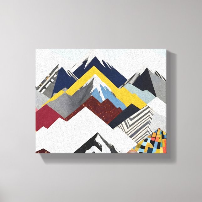 Snowcap Mountains Canvas Print (Front)