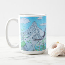 Snowcapped Mountain & Eagle
