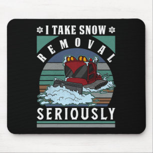 Snowcat Snow Groomer Snowboarding Mountain Profess Mouse Mat