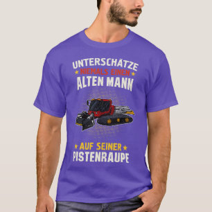 Snowcat Snow grooming Profession Snow Groomer  T-Shirt