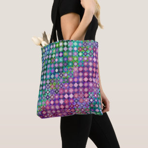 Snowcatcher Temperature Quilt Tote Bag