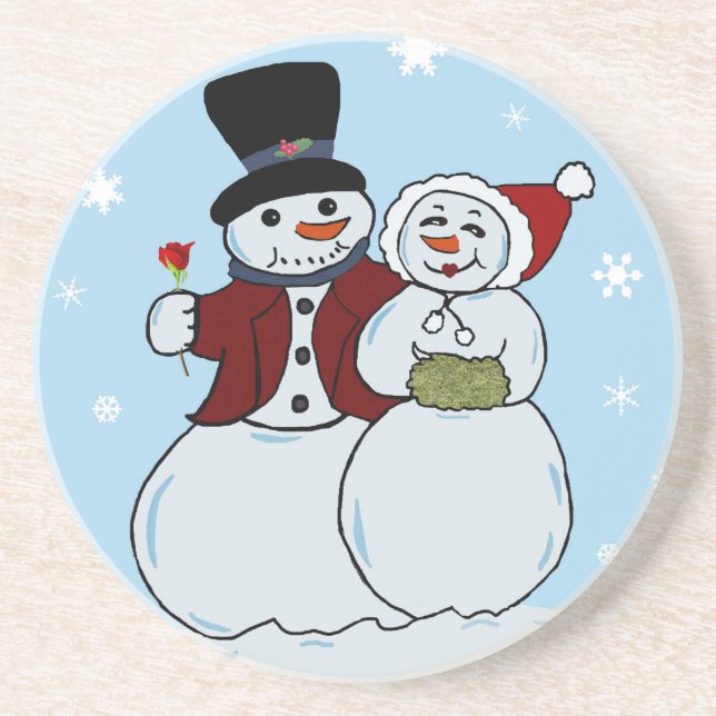 Snowcouple Coaster (Front)