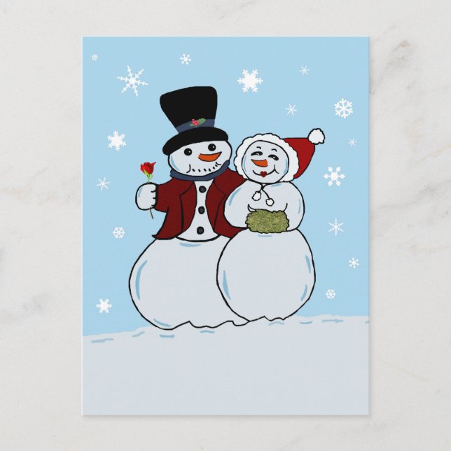 Snowcouple Postcard (Front)