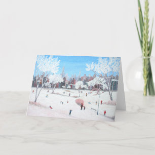 Snowday Greeting Card by Rino Li Causi