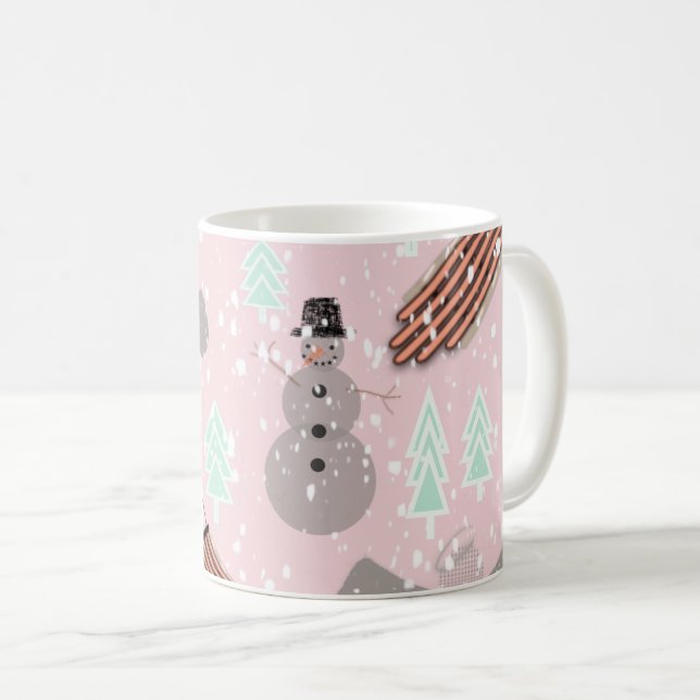 Snowday Snowman Coffee Mug (Front Right)