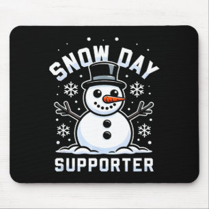 Snowday Suprter Fun Winter Days For Kids And Adult Mouse Mat