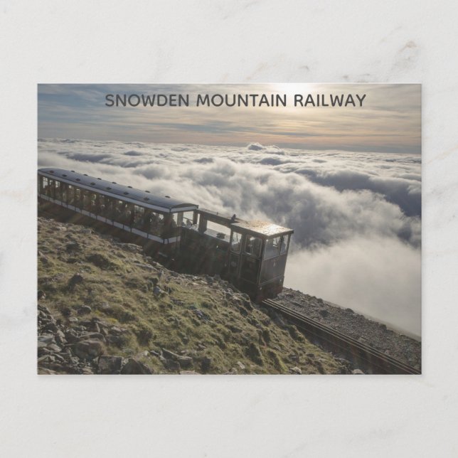 Snowden Mountain Railway Wales Travel Photo Postcard (Front)