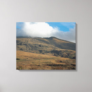 Snowden North Wales Postcard Poster Faux Canvas Pr Print