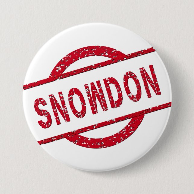 Snowden Supporter 7.5 Cm Round Badge (Front)