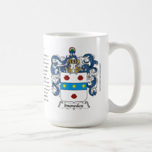 Snowden, the Origin, the Meaning and the Crest Coffee Mug