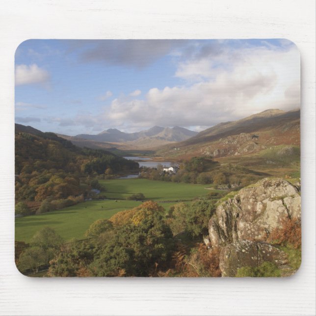 Snowdon from Capel Curig, Gwynedd, Wales (RF) Mouse Mat (Front)