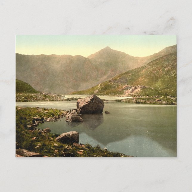 Snowdon from Llyn Llydaw, Gwynedd, Wales Postcard (Front)