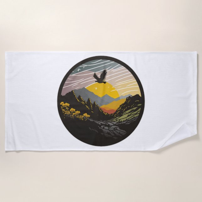 Snowdonia Beach Towel (Front)