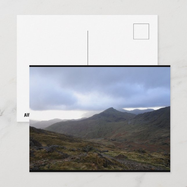 Snowdonia Mountains Postcard (Front/Back)