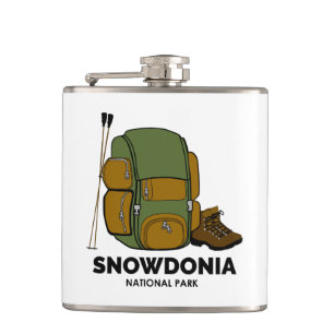 Snowdonia National Park Backpack Hip Flask