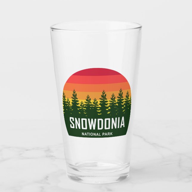 Snowdonia National Park Glass (Front)