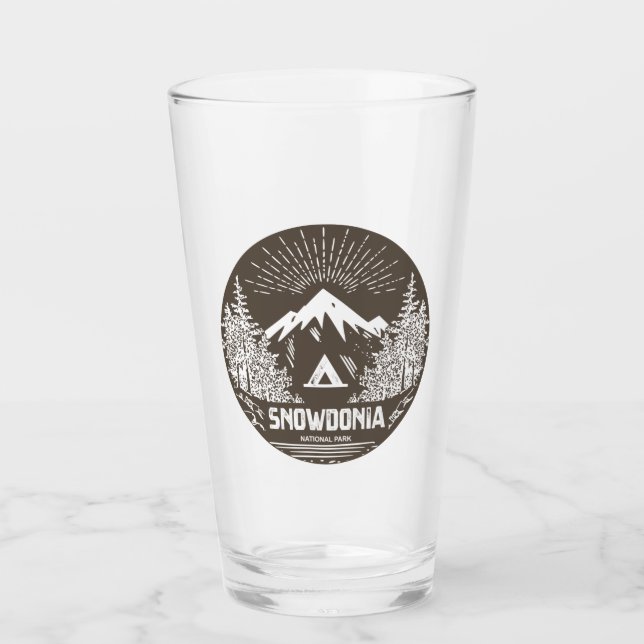Snowdonia National Park Glass (Front)