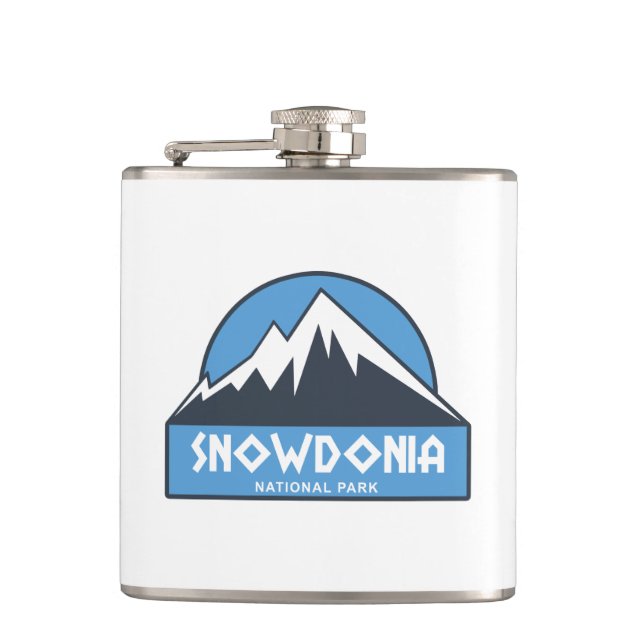 Snowdonia National Park Hip Flask (Front)