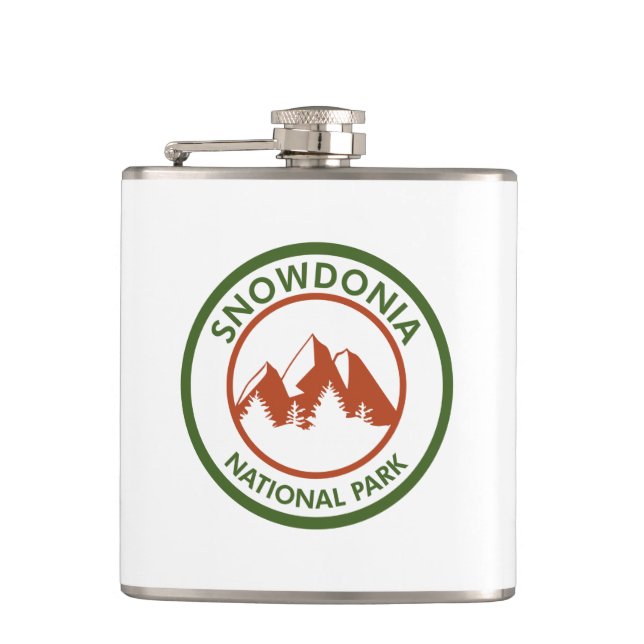 Snowdonia National Park Hip Flask (Front)