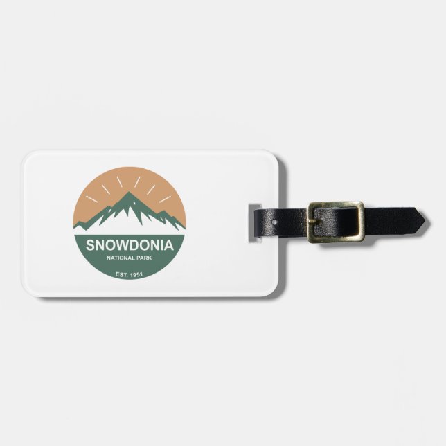 Snowdonia National Park Luggage Tag (Front Horizontal)