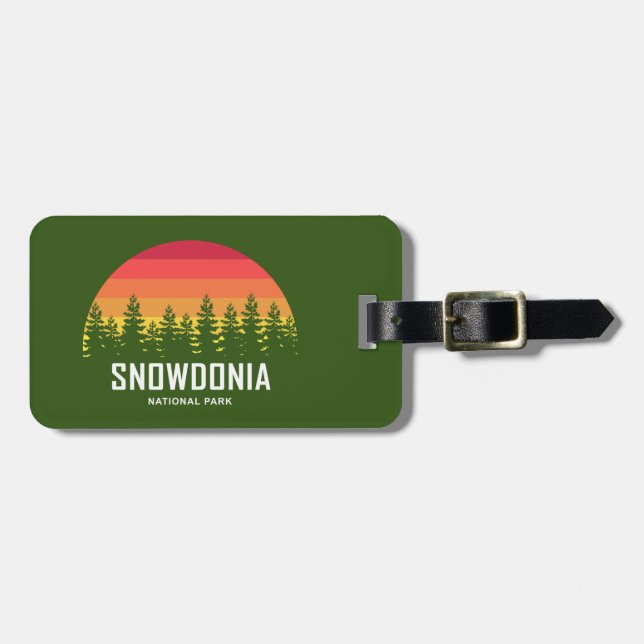 Snowdonia National Park Luggage Tag (Front Horizontal)