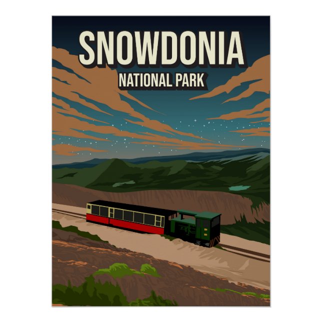 Snowdonia National Park Poster Nature UK  (Front)