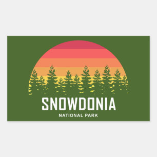 Snowdonia National Park Rectangular Sticker