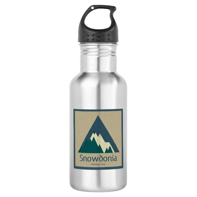 Snowdonia National Park Rustic 532 Ml Water Bottle (Front)