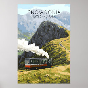 Snowdonia National Park Travel Poster