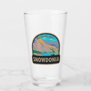 Snowdonia National Park Wales Lake Glaslyn Vintage Glass