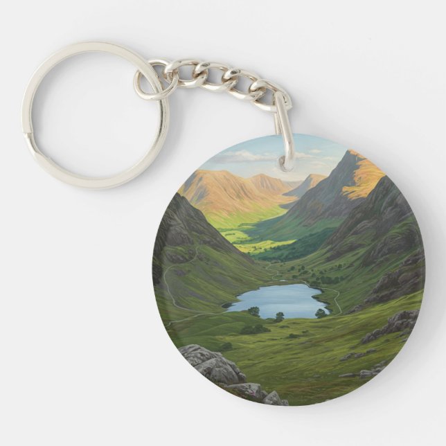 Snowdonia National Park Wales Travel Key Ring (Front)