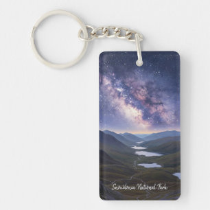 Snowdonia National Park Wales Travel Night Key Ring