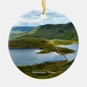 Snowdonia Wales. Ceramic Tree Decoration