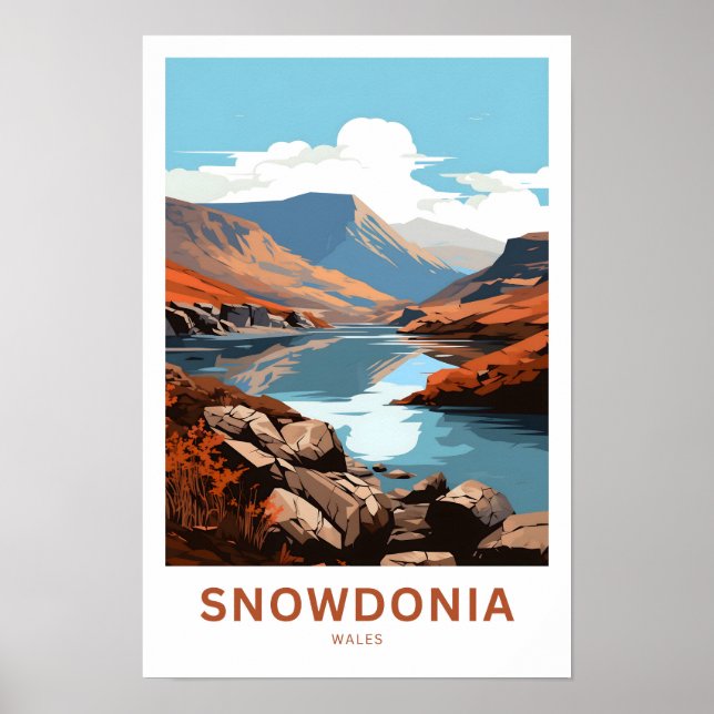 Snowdonia Wales Travel Print (Front)