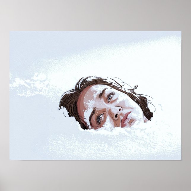 Snowdrift Poster Print Wall Art  (Front)