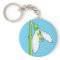 Snowdrop blue Premium Keychain