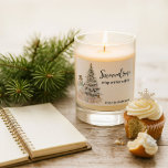 Snowdrop Christmas Candle Label Sticker<br><div class="desc">Winter Snowman & Tree Gift Tag: Bring the warmth of the holidays to your candle gifts with this charming “Snowdrop” Christmas candle label sticker. Featuring a cosy watercolor illustration of a snowman, snowy Christmas tree, and pastel-wrapped gifts, this design perfectly captures the magic of crisp winter nights. Ideal for small...</div>