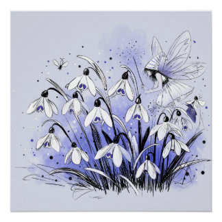 Snowdrop Fairy Poster