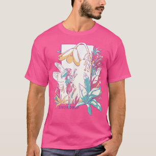 Snowdrop Small Fairy With Flowers Nature Fantasy  T-Shirt