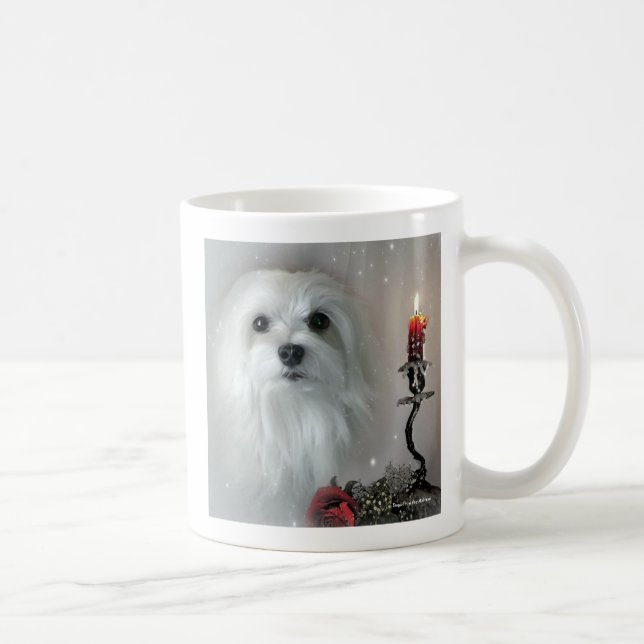 Snowdrop the Maltese Coffee Mug (Right)
