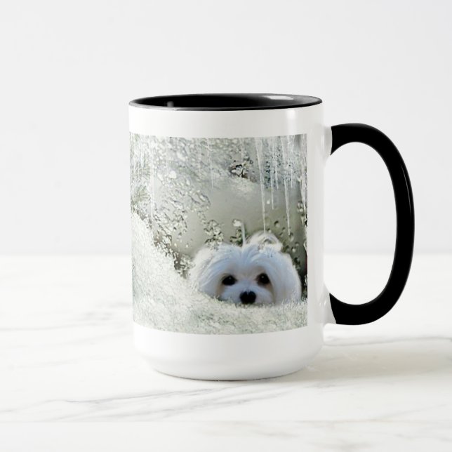 Snowdrop the Maltese Mug (Right)
